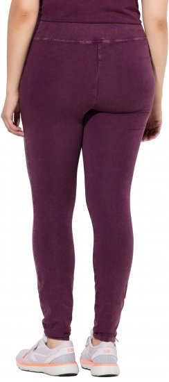 Ulla Popken Acid Wash Decorative Seam Leggings Purple - Jeans & Pantaloni Donna Taglie Comode – Plus Size - Jeans e Pantaloni Donna, EU 42-70