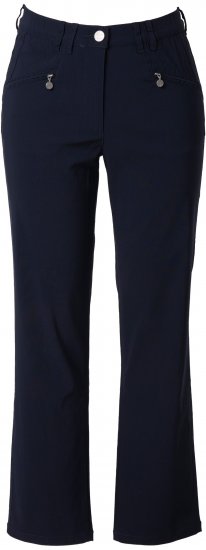 Ulla Popken Bengaline Elastic Waist Pants Navy - Jeans & Pantaloni Donna Taglie Comode – Plus Size - Jeans e Pantaloni Donna, EU 42-70