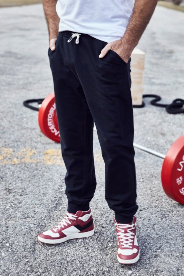 JP1880 Sweatpants Modern Fit Lightweight Black - ABBIGLIAMENTO UOMO MT-6XLT - Taglie Tall Uomo