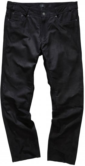 JP1880 Leather Pants Regular Fit Buffalo Nubuck Black - Jeans & pantaloni - Jeans & Pantaloni Uomo Taglie Forti