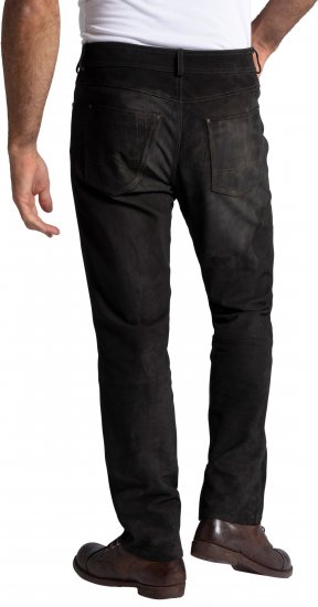 JP1880 Leather Pants Regular Fit Buffalo Nubuck Dark Brown - Jeans & pantaloni - Jeans & Pantaloni Uomo Taglie Forti