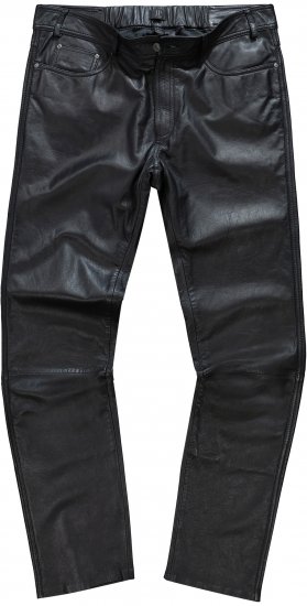 JP1880 Leather Pants Regular Fit Finest Lamb Nappa Black - Jeans & pantaloni - Jeans & Pantaloni Uomo Taglie Forti
