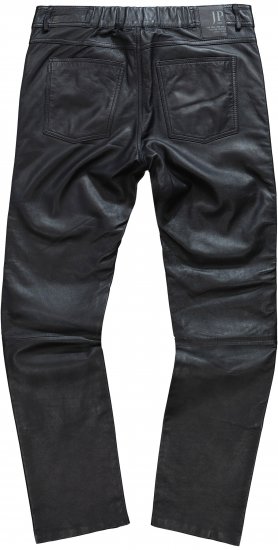 JP1880 Leather Pants Regular Fit Finest Lamb Nappa Black - Jeans & pantaloni - Jeans & Pantaloni Uomo Taglie Forti