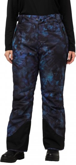 Ulla Popken Functional Ski Trousers Waterproof Velcro Closure Navy - Jeans & Pantaloni Donna Taglie Comode – Plus Size - 