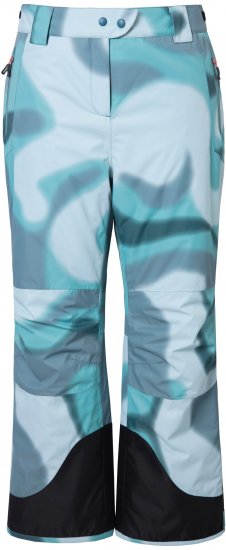 Ulla Popken Hyprar Ski Pants Waterproof Velcro Closure Shaped Knees Ice Green - Jeans & Pantaloni Donna Taglie Comode – Plus Size - 
