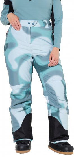Ulla Popken Hyprar Ski Pants Waterproof Velcro Closure Shaped Knees Ice Green - Jeans & Pantaloni Donna Taglie Comode – Plus Size - 
