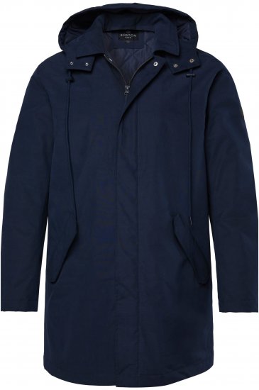 Boston Park 844403 Parka with Hood Navy - Giubbotti - Giubbotti Uomo Taglie Forti