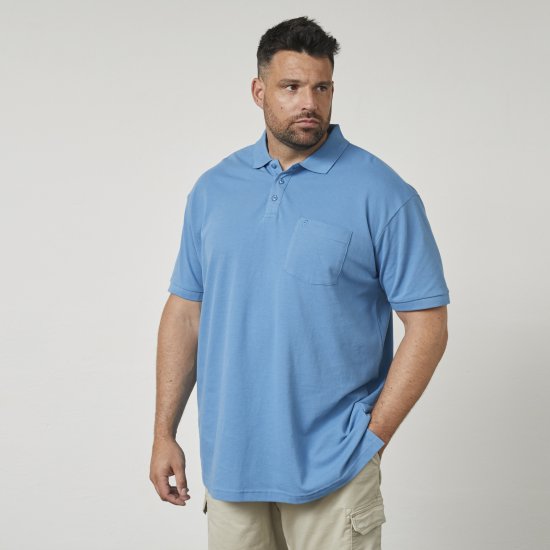 North Latitude 61011 Polo Piqué Blu - Polo - Polo Uomo Taglie Forti
