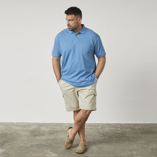 North Latitude 61011 Polo Piqué Blu - Polo - Polo Uomo Taglie Forti