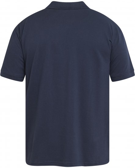 North Latitude 61131 Polo Piqué con Maniche a Contrasto e Ricamo Blu Marino - Polo - Polo Uomo Taglie Forti