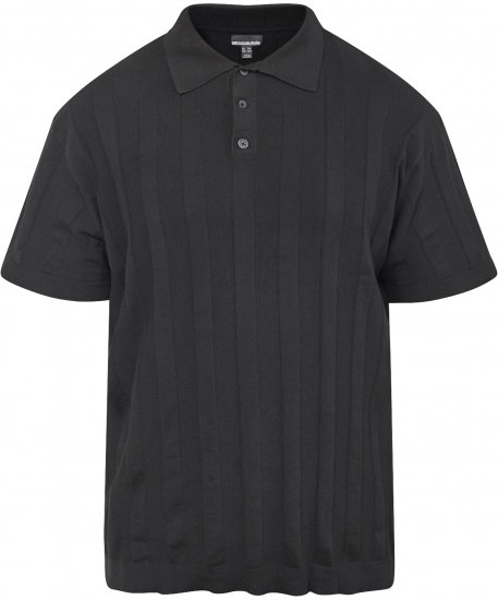 North Latitude 61329 Polo In Maglia Maniche Corte Nero - Polo - Polo Uomo Taglie Forti
