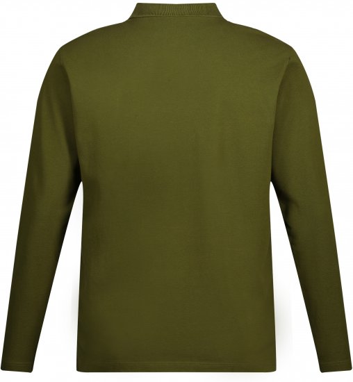 JP1880 Polo Shirt Basic Long Sleeve Pique Moss Green - Polo - Polo Uomo Taglie Forti