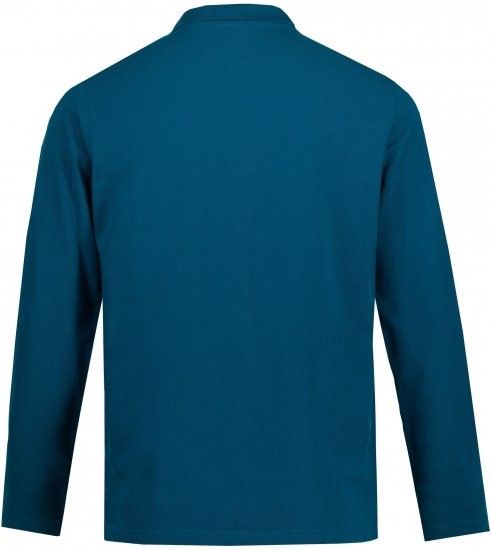JP1880 Polo Shirt Long Sleeve Pique Blue - Polo - Polo Uomo Taglie Forti
