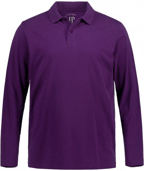 JP1880 Polo Shirt Long Sleeve Pique Purple - Polo - Polo Uomo Taglie Forti