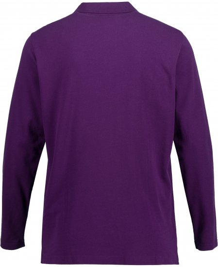 JP1880 Polo Shirt Long Sleeve Pique Purple - Polo - Polo Uomo Taglie Forti