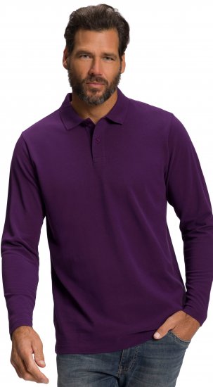 JP1880 Polo Shirt Long Sleeve Pique Purple - Polo - Polo Uomo Taglie Forti
