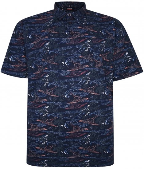 Espionage P177 All Over Print Polo Navy - Polo - Polo Uomo Taglie Forti