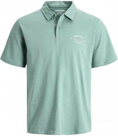 Jack & Jones Brandon Short Sleeve Polo Turquoise - Polo - Polo Uomo Taglie Forti