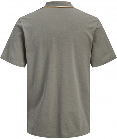 Jack & Jones Blaze Short Sleeve Polo Grey - Polo - Polo Uomo Taglie Forti