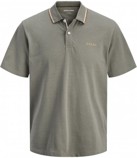 Jack & Jones Blaze Short Sleeve Polo Grey - Polo - Polo Uomo Taglie Forti