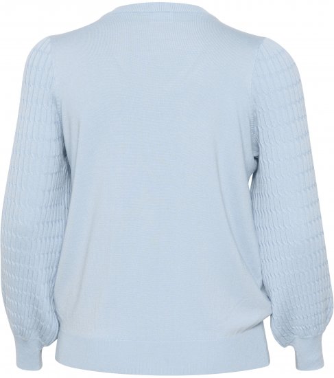 Kaffe Curve Lini Knit Maglione Celestial Blue - Felpe & felpe con cappuccio - 