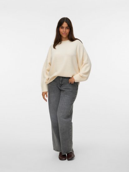 Vero Moda Boom Long Sleeve Pullover Birch - Maglioni lavorati a maglia - 