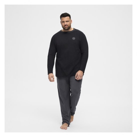 North Latitude Pyjama Pants Dark Grey Charcole - Pigiami/Loungewear - Pigiama Uomo Taglie Forti