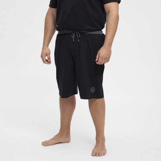 North Latitude Pyjama Shorts Black - Pigiami/Loungewear - Pigiama Uomo Taglie Forti