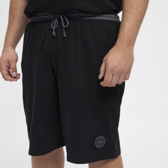 North Latitude Pyjama Shorts Black - Pigiami/Loungewear - Pigiama Uomo Taglie Forti