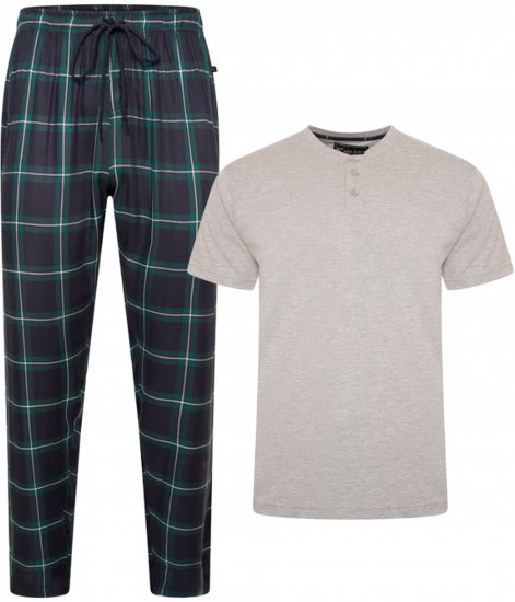 Kam Jeans 896 Lounge Pants and T-Shirt Set Navy/Grey - Pigiami/Loungewear - Pigiama Uomo Taglie Forti