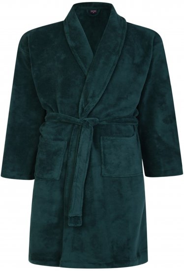 Espionage PJ068 Plain Fleece Gown Navy - Accappatoi/asciugamani - Accappatoi Uomo Taglie Forti