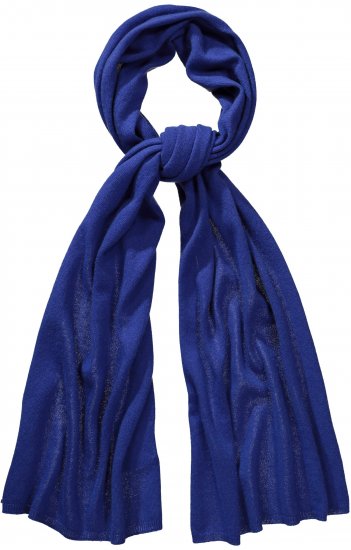 Ulla Popken Virgin Wool Cashmere Mix Scarf Deep Aqua - Accessori - 