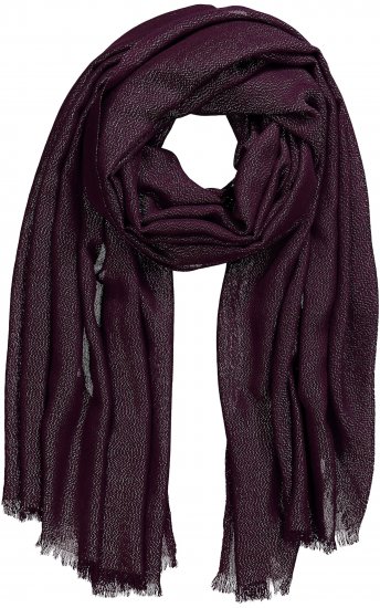 Ulla Popken Metallic Shimmer Scarf Red - Accessori - 