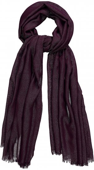 Ulla Popken Metallic Shimmer Scarf Red - Accessori - 
