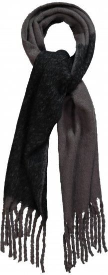 Ulla Popken Fringed Edge Boucle Scarf Green - Accessori - 