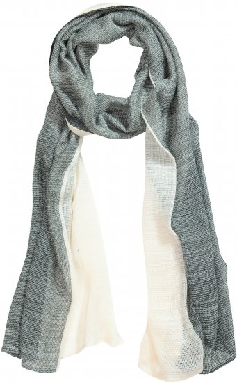 Ulla Popken Two Tone Scarf Grey - Accessori - 