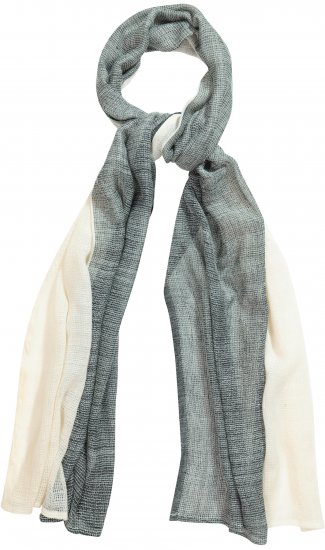 Ulla Popken Two Tone Scarf Grey - Accessori - 