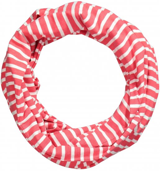 Ulla Popken Striped Infinity Scarf Light Pink - Accessori - 