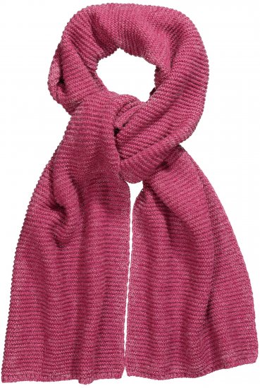 Ulla Popken Garter Stitch Knit Scarf Pink - Accessori - 