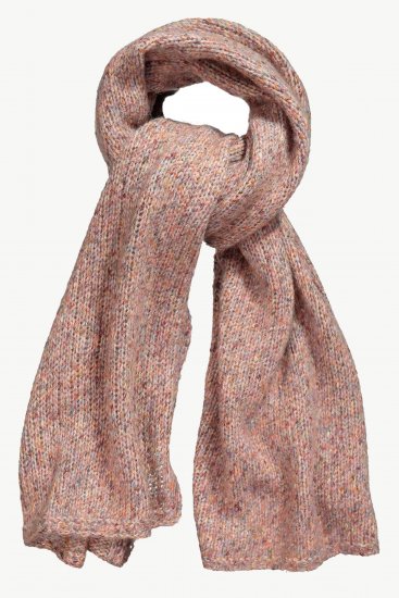 Ulla Popken Heather Knit Wool Blend Scarf Dark Pink - Accessori - 