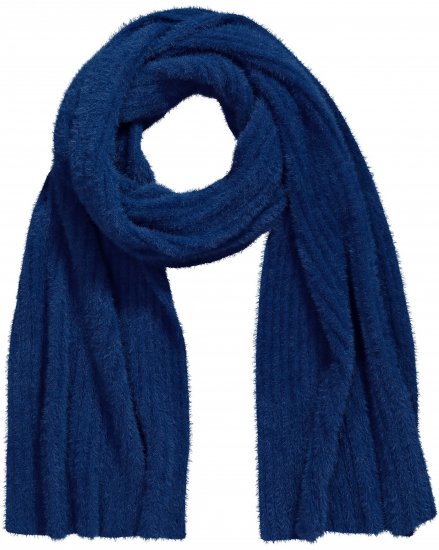 Ulla Popken Ribbed Knit Scarf Navy - Accessori - 