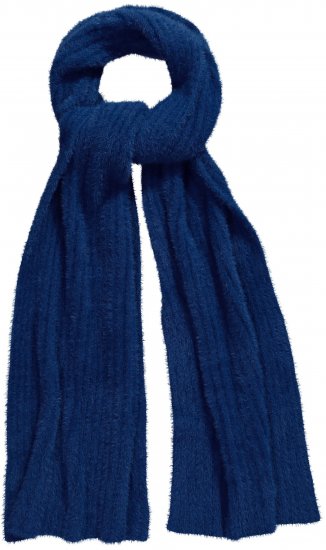 Ulla Popken Ribbed Knit Scarf Navy - Accessori - 