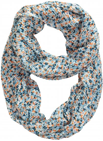 Ulla Popken Ditsy Floral Infinity Scarf Off-White - Accessori - 
