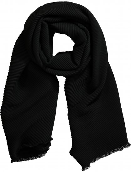 Ulla Popken Pleated Lightweight Scarf Navy - Accessori - 