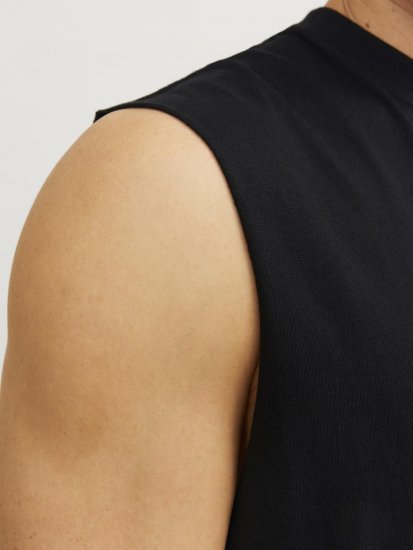 Jack & Jones VESTERBRO Sleeveless T-Shirt Black - Magliette - Magliette Uomo Taglie Forti