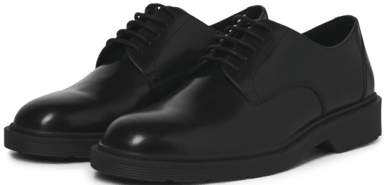 Jack & Jones Dax Leather Lace Shoes Anthracite - Scarpe da uomo 40-52 - 