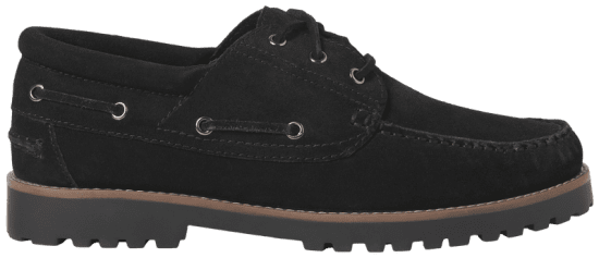 Jack & Jones Brooklyn Suede Boat Shoes Black - Scarpe da uomo 40-52 - 