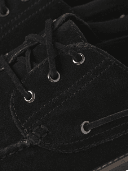 Jack & Jones Brooklyn Suede Boat Shoes Black - Scarpe da uomo 40-52 - 