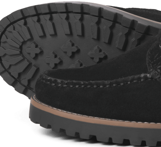 Jack & Jones Brooklyn Suede Boat Shoes Black - Scarpe da uomo 40-52 - 