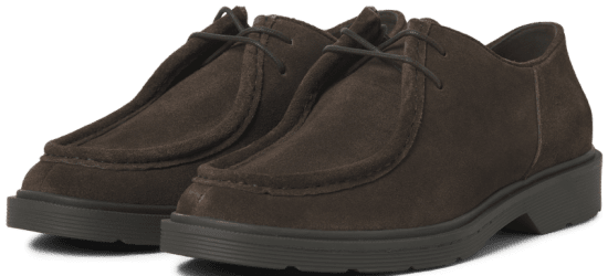 Jack & Jones Austin Suede Moc Brown Stone - Scarpe da uomo 40-52 - 
